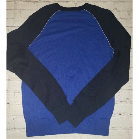 Banana REPUBLIC MEN'S LIGHT WEIGHT SWEATER SIZE SMALL BLUE & BLACK - Picture 3 of 3